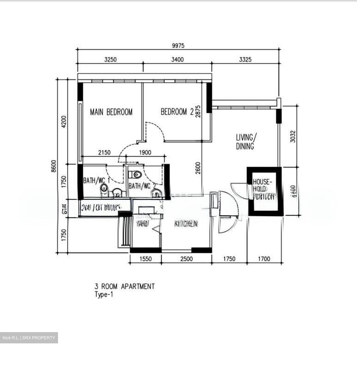 Blk 684C Waterway View (Punggol), HDB 3 Rooms #603706821